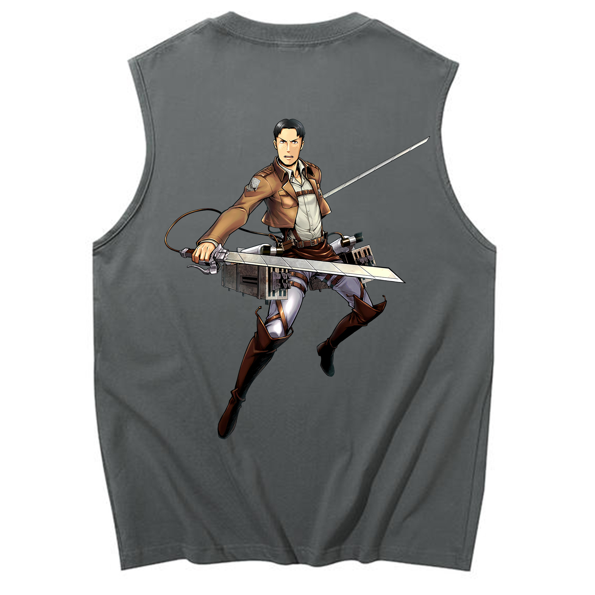 （画像用） 進撃の巨人 Attack on Titan コットン100％タンクトップ（背面プリント）